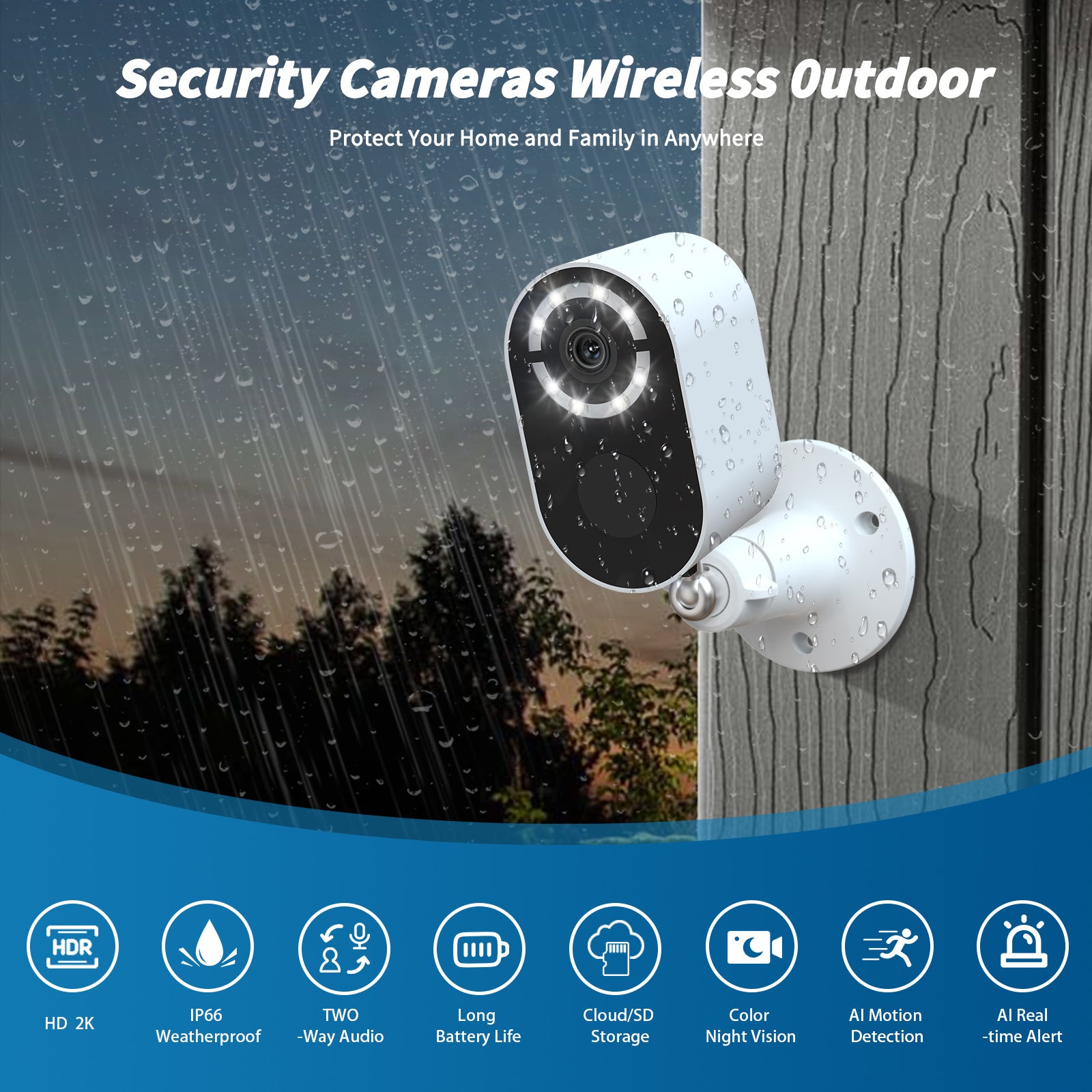Solar Battery Security Camera Wireless Wifi CCTV Solar Powered Camera Surveill Camera Outdoor